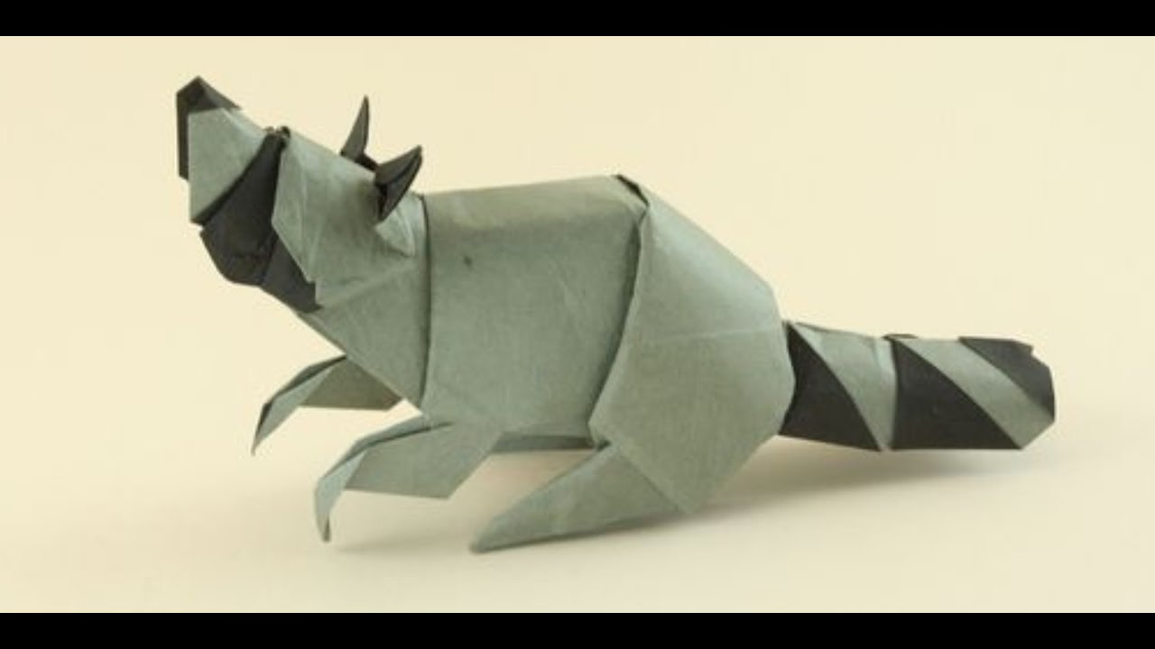 Origami raccoon - origami raccoon by quentin trollip | timelapse origami