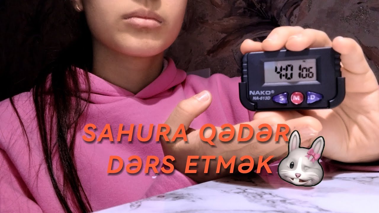 SAHURA QƏDƏR DƏRS ELƏMƏK?|(REALİTY SHOW)