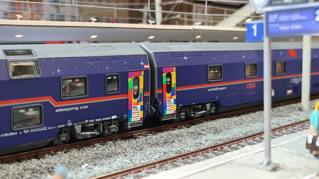 H0 Modelleisenbahn - 10min Fortsetzung Fahrvideo Oktober 2021