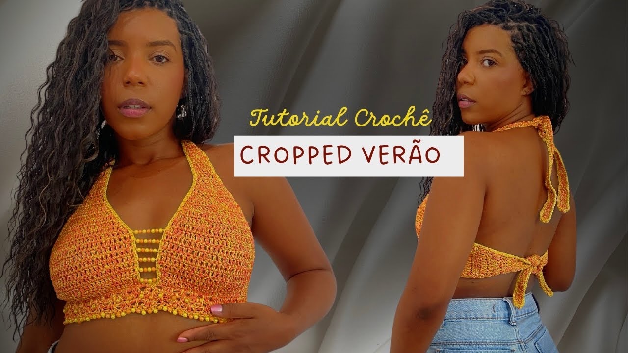 Cropped de crochê Carnaval 2024 - Cropped de crochê fácil para iniciantes - crochê que vende