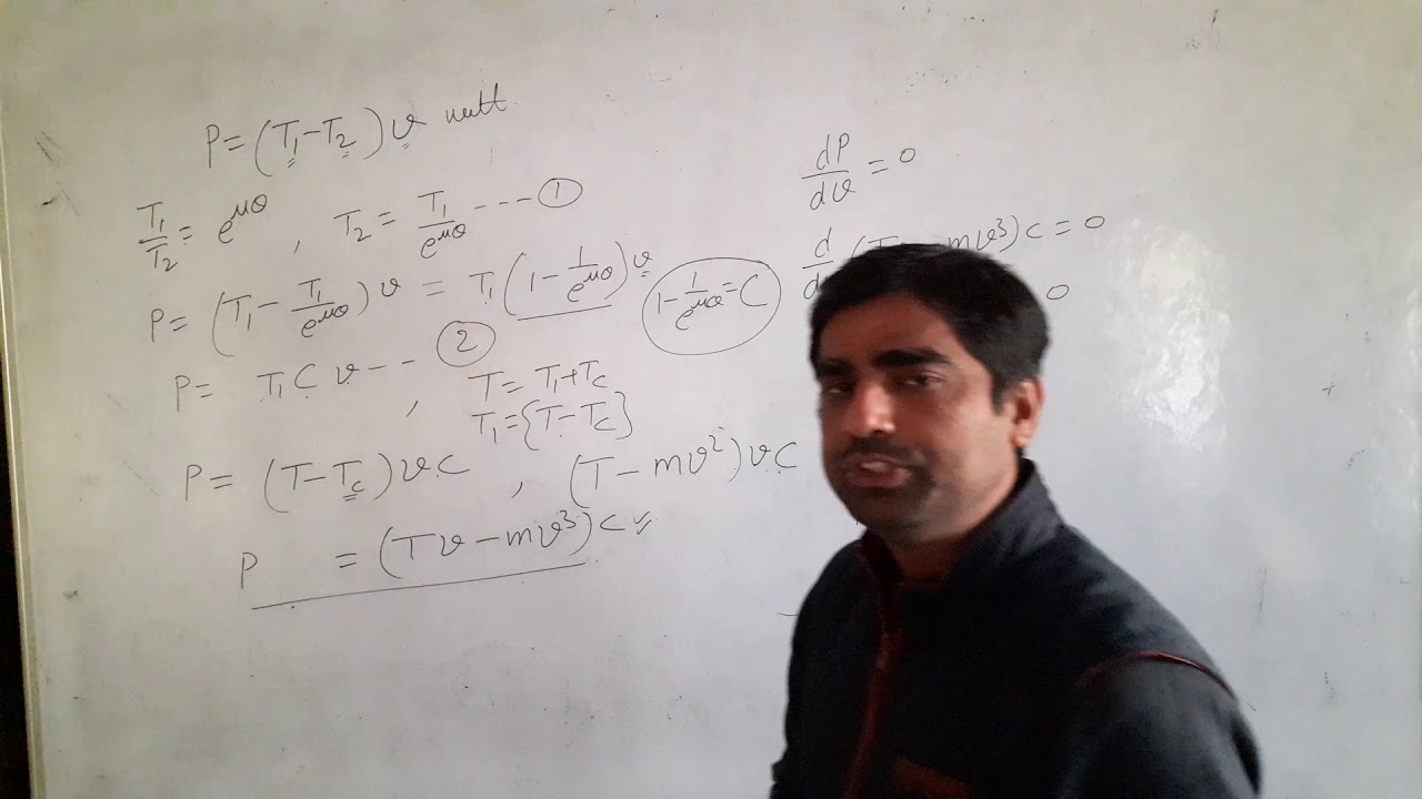 Condition for maximum power transmission #belt drive, rope drive#polytechnic #diploma engineering