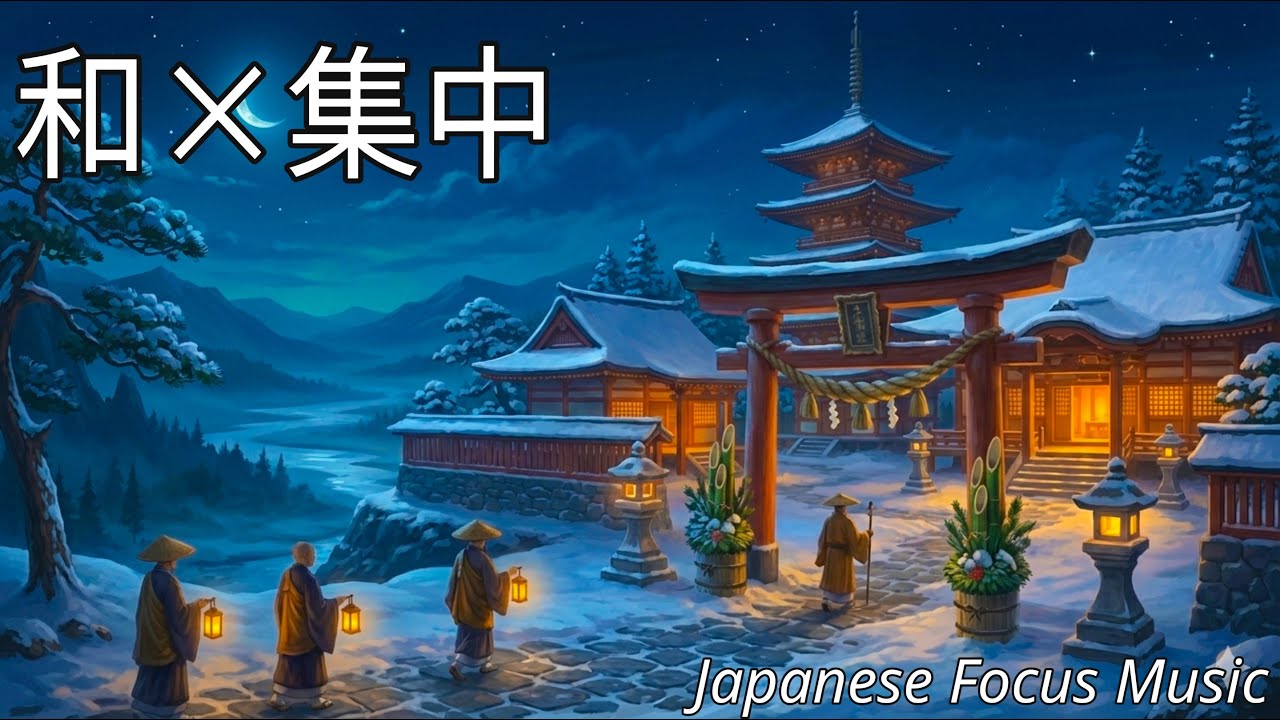 【眠くならない作業用BGM】和楽器×高揚感サウンド×528Hz｜集中が途切れない盛り上がるワークBGM