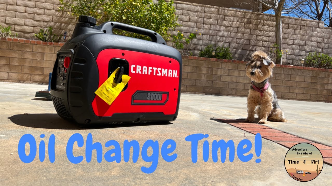 Craftsman 3000i Generator Oil Change