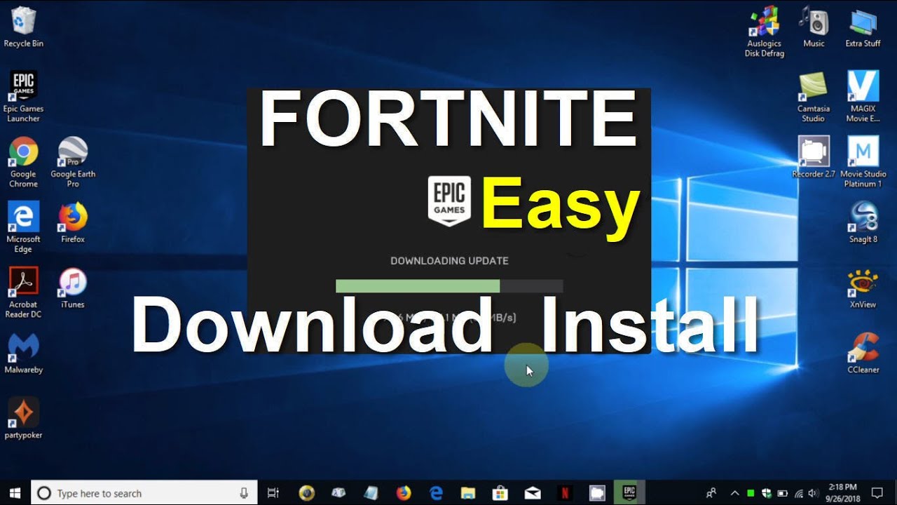 Как установить FORTNITE после загрузки FORTNITE на ПК — Бесплатно и просто — Новая версия