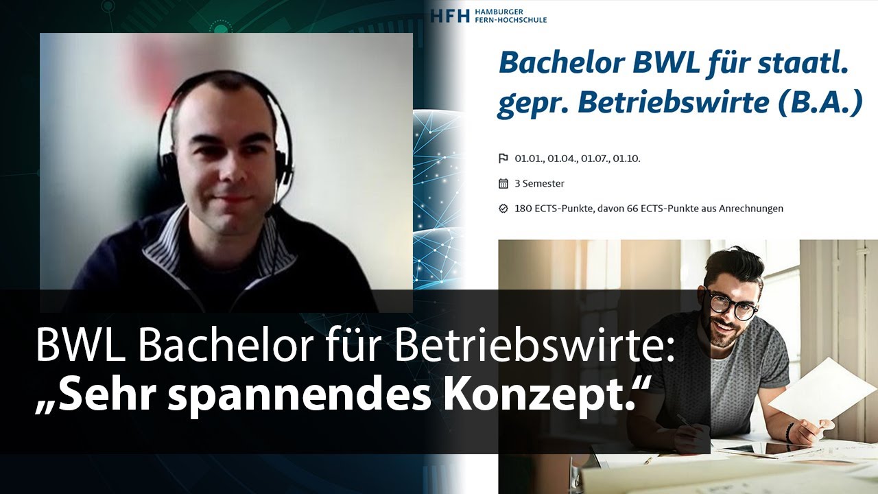 Fernstudium BWL für Geprüfte Betriebswirte an der HFH | Jens über Anrechnung, Inhalte & Erfahrungen