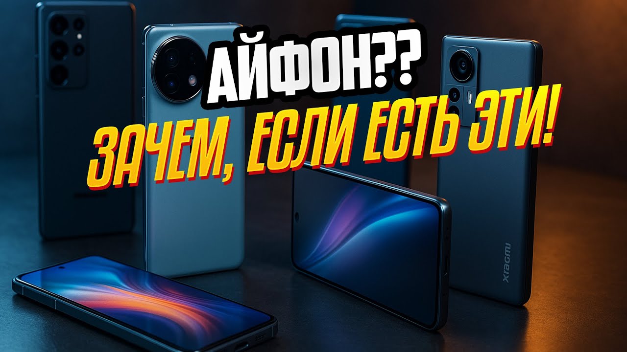 😱 Забудь про iPhone! Вот 5 смартфонов, которые реально круче в 2025 — дешевле и мощнее! 📱