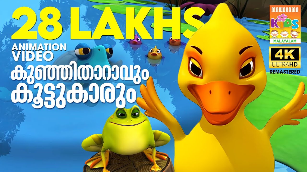 Kunjitharavum Koottukarum | Animation Video | Varna Meenukal |കുഞ്ഞിതാറാവും കൂട്ടുകാരും  | Thakkudu