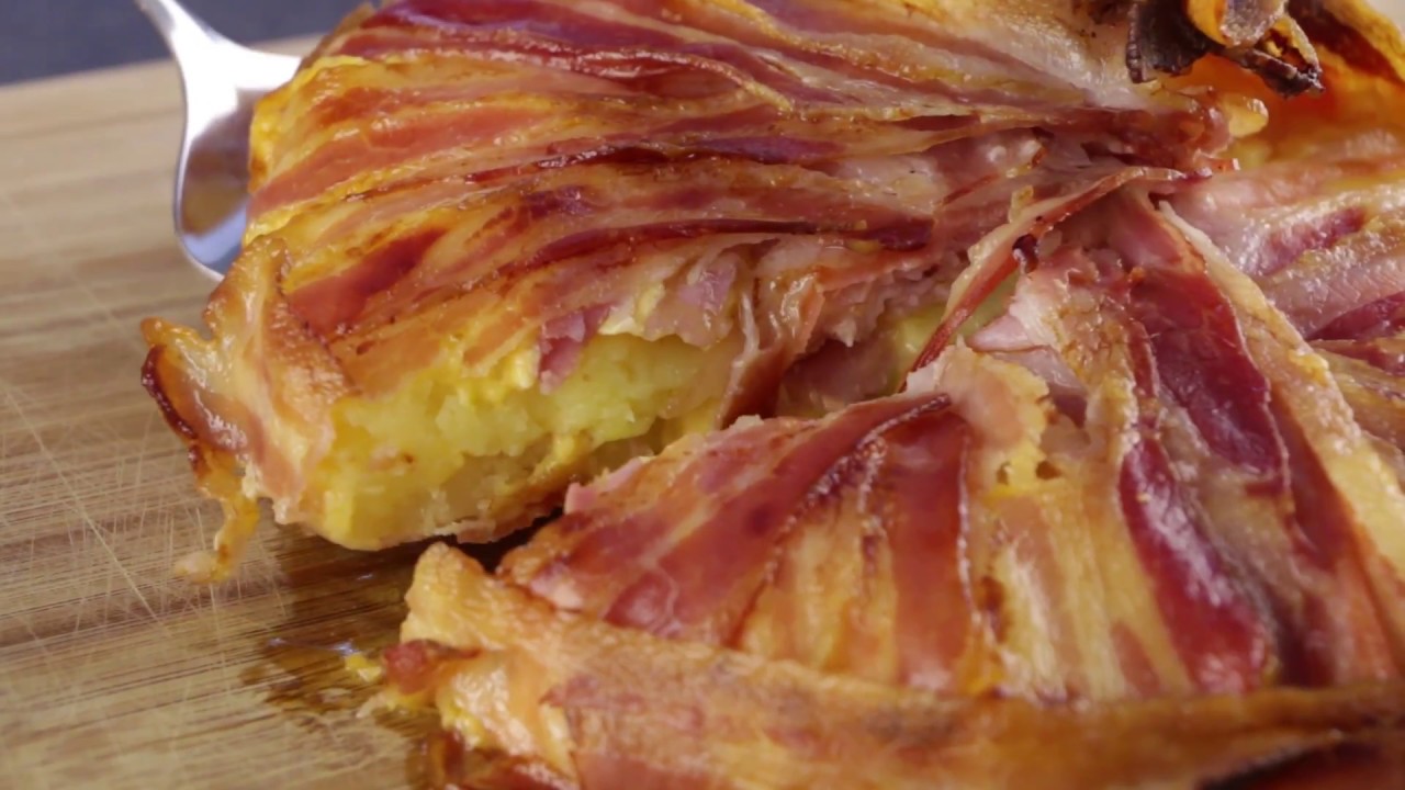 Bacon Tarte mit Kartoffel-Cheddar-F&uuml;llung