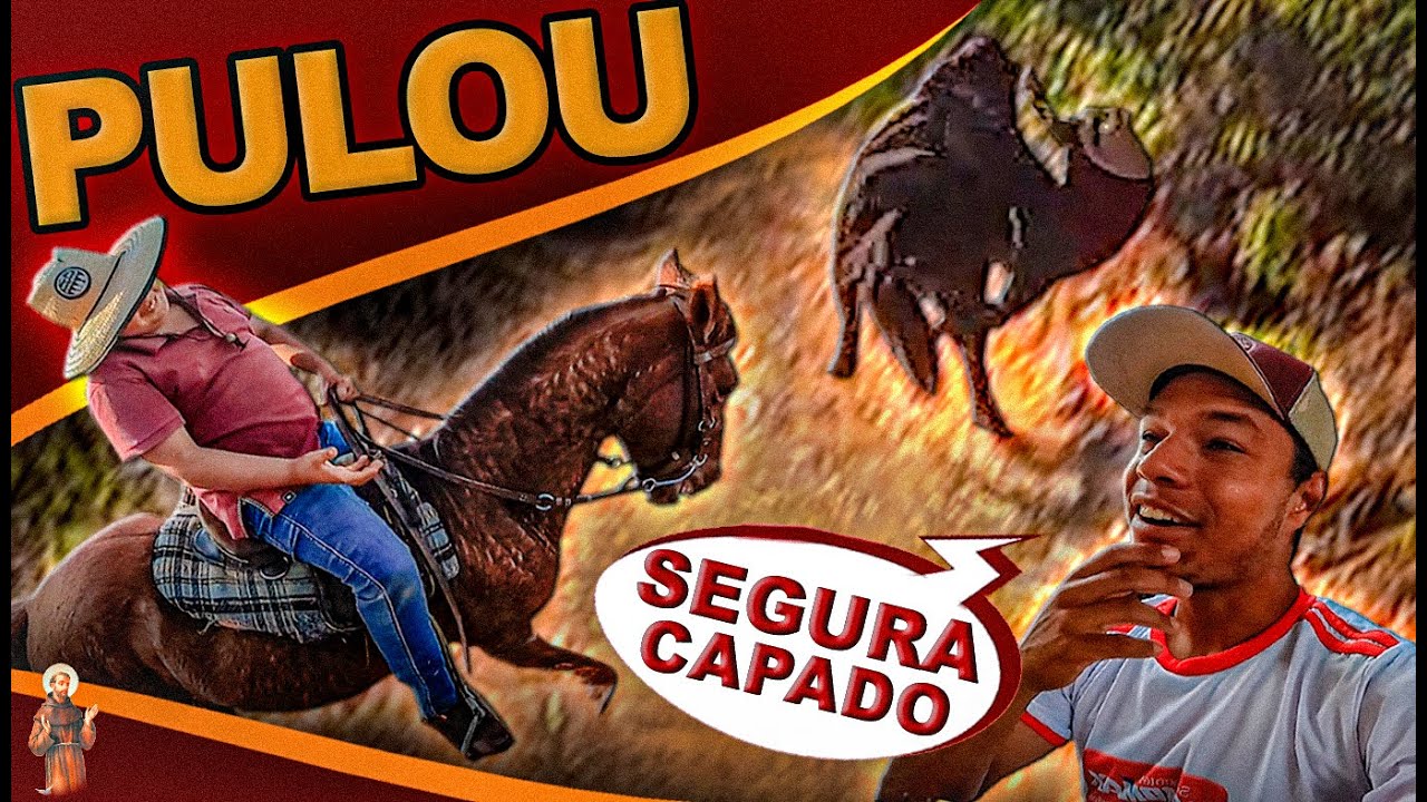 Cavalo Deixou ele no chão  - Pegando os Bois -