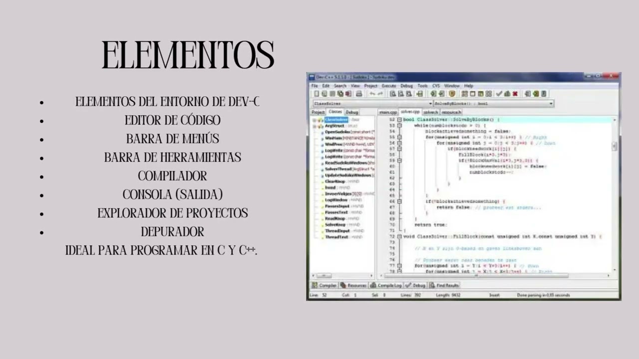 EL ENTORNO DE PROGRAMACION DE C++