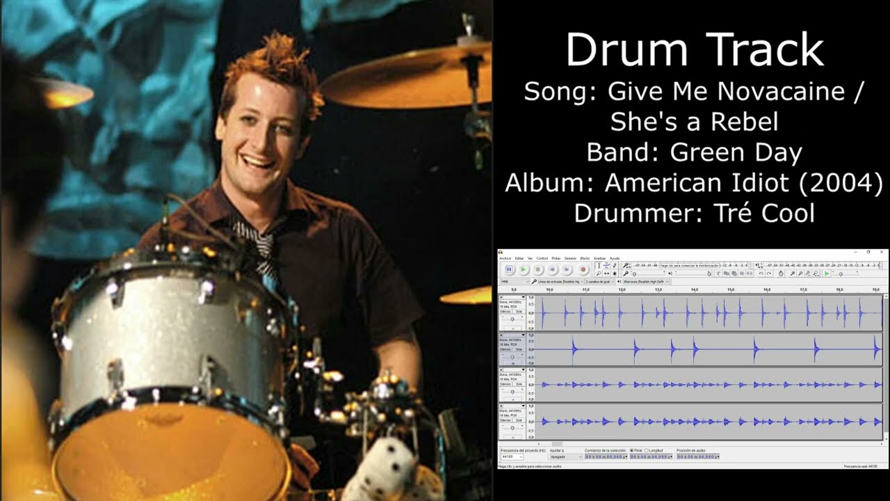 Give Me Novacaine / She's a Rebel (Green Day) • Drum Track
