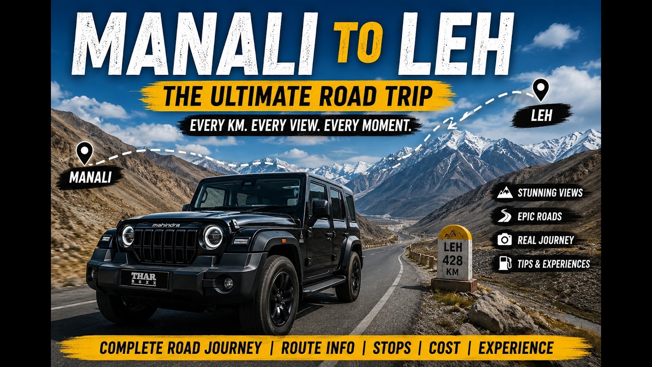 Manali to Leh Highway 2026 at 2X Speed: The Ultimate 4K Cinematic Drive