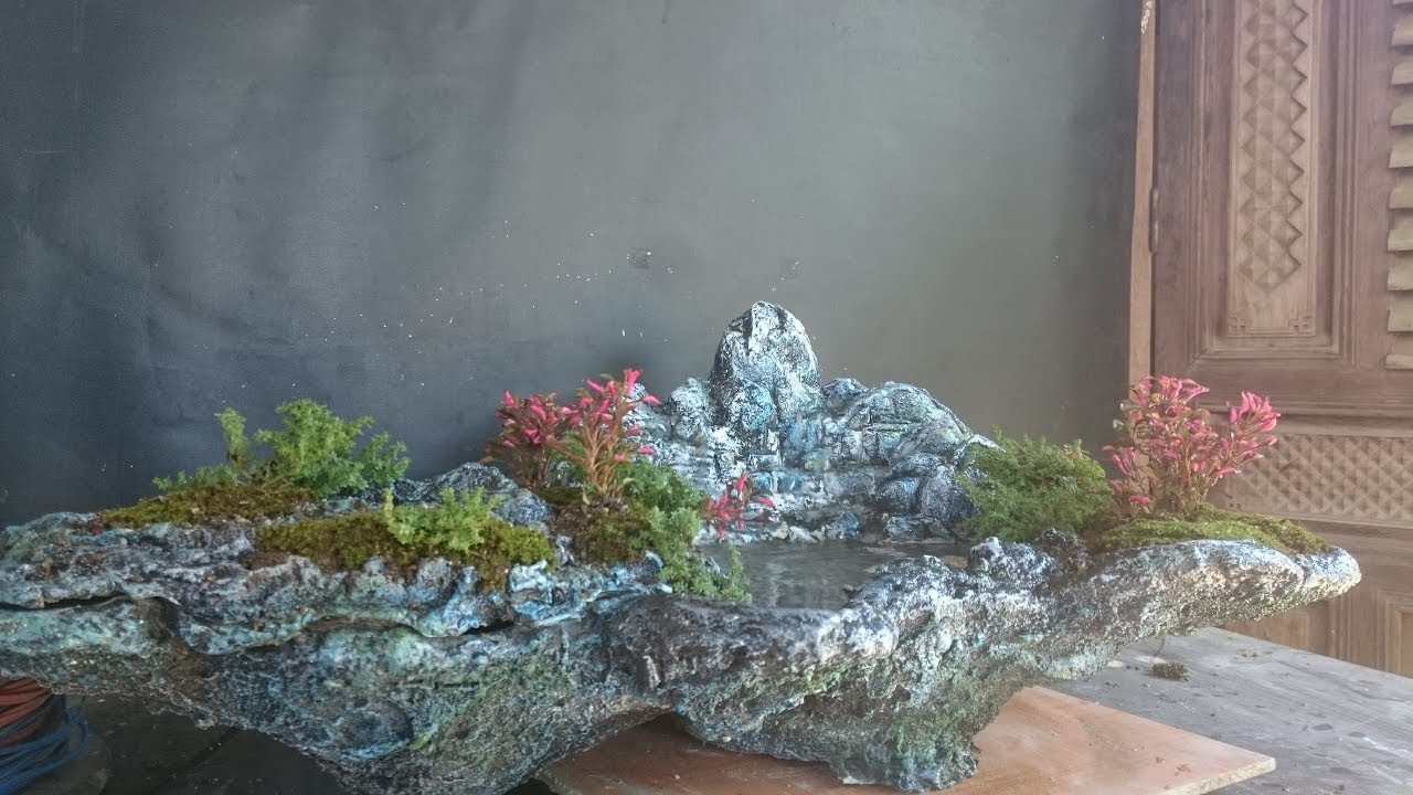 Как создать миниатюрный водопад.