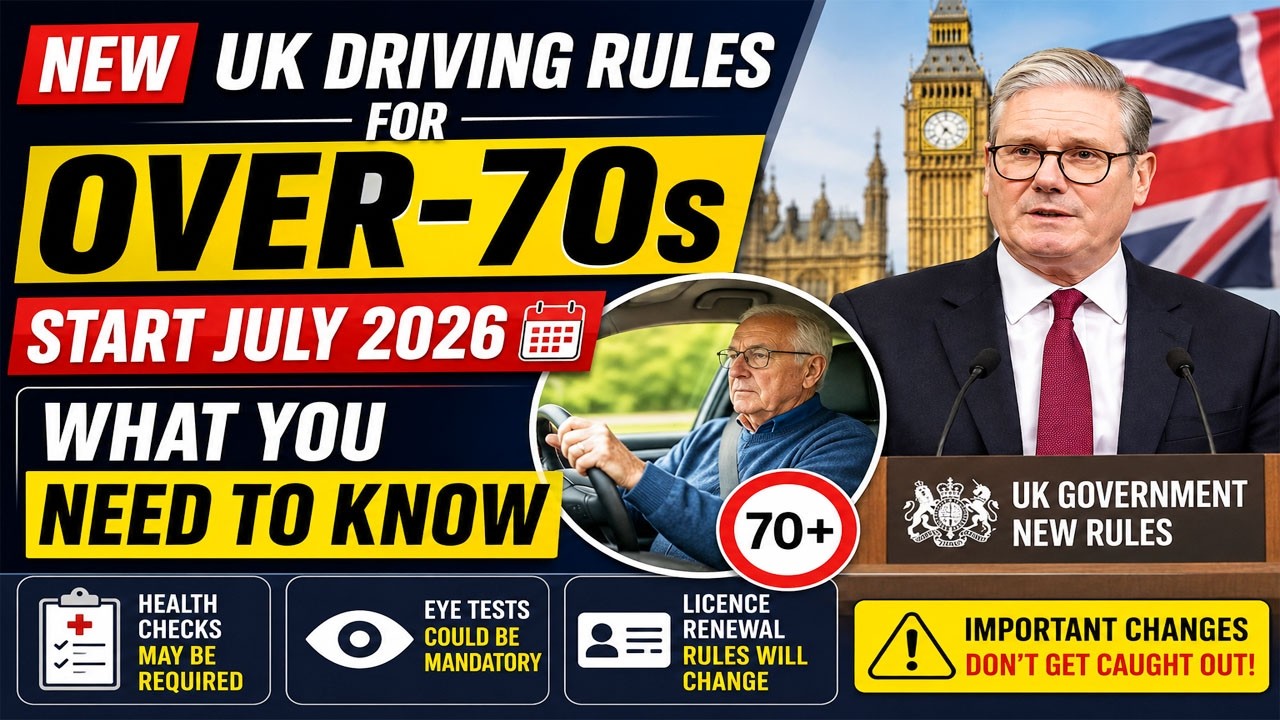 🔴 UK Over-70 Driving Licence Update 2026 | New Rules, Medical Checks & What Happens Next