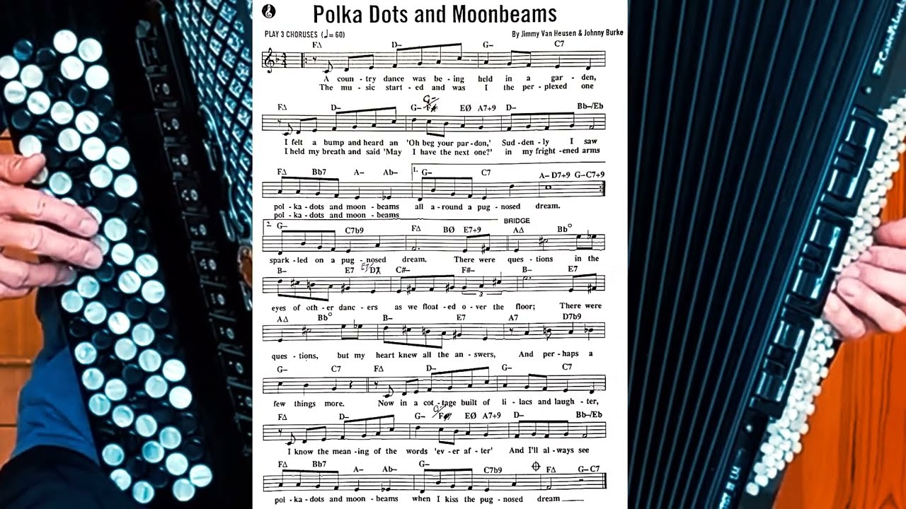 Jazz ballad 'Polka Dots and Moonbeams'