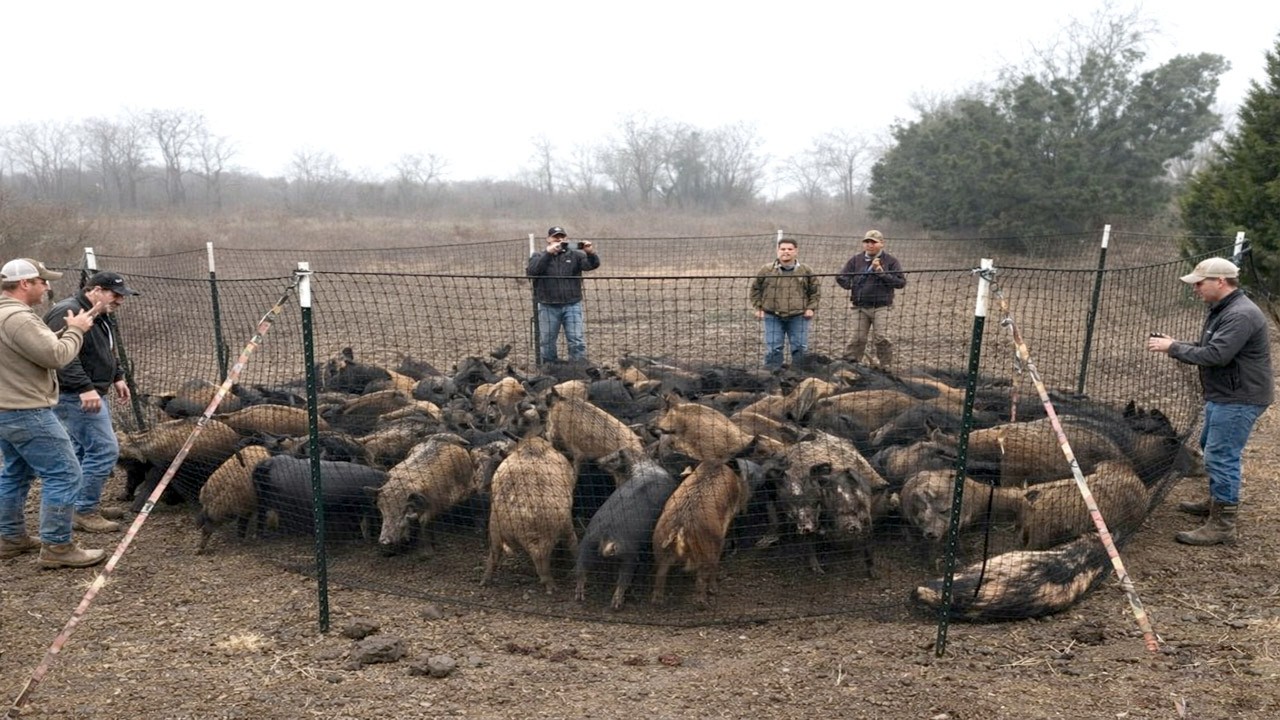 Unglaublich! Diese Wildschweinfalle &uuml;bertrifft alle Erwartungen