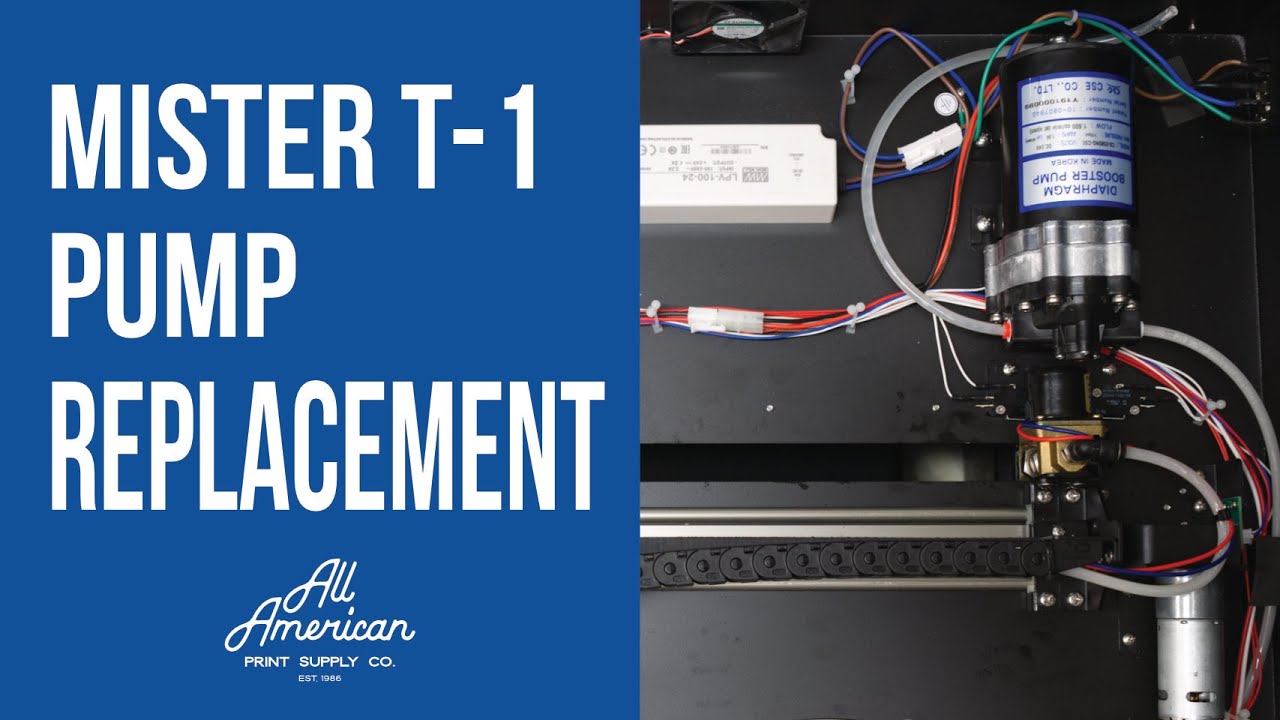 Mister T-1 Pretreatment Machine - Replacing The Pump | AA Print Supply