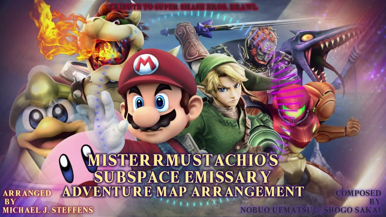 MisterrMustachio's Subspace Emissary Adventure Map Arrangement