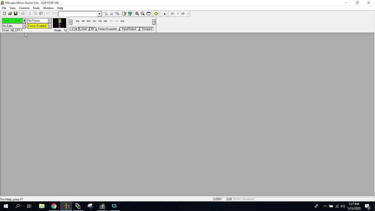 Allen Bradley PLC - TOF Timers