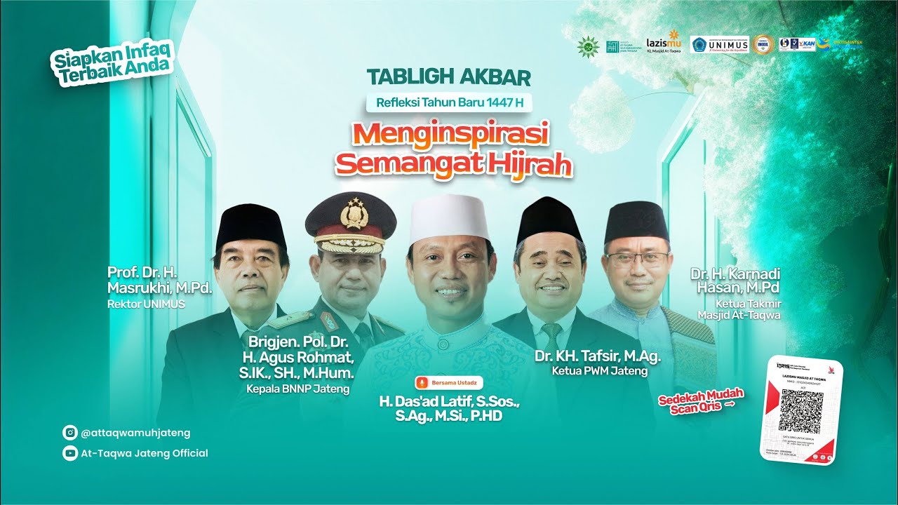 🛑 LIVE  TABLIGH AKBAR - REFLEKSI TAHUN BARU 1447 H - Masjid At-Taqwa Muhammadiyah Jawa Tengah
