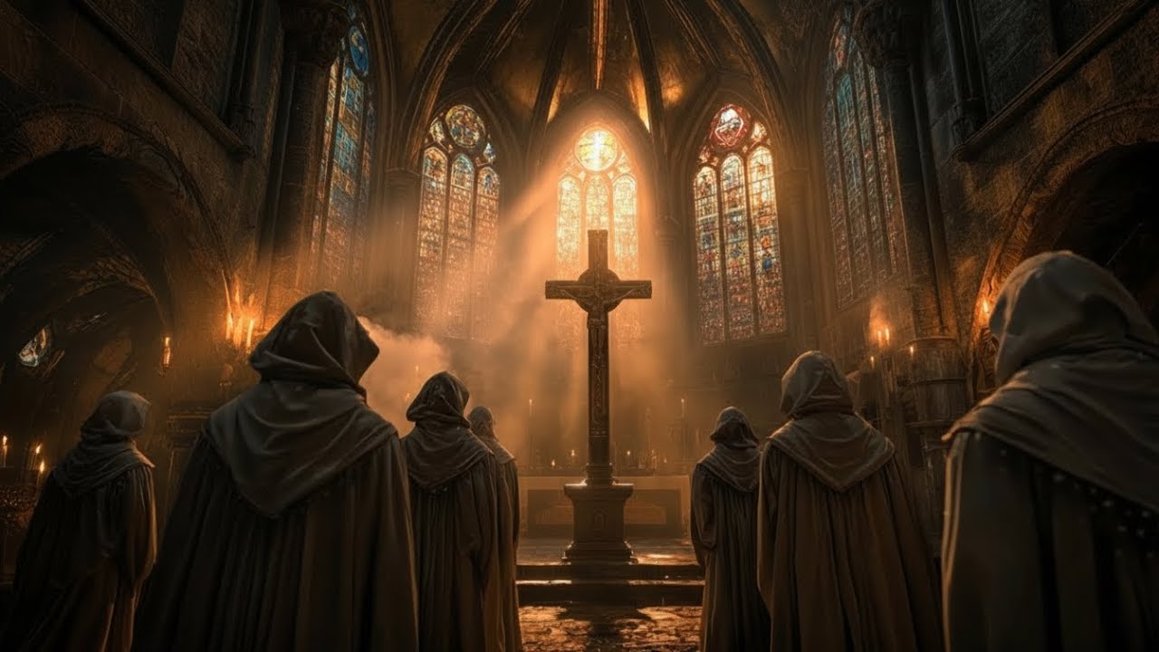 Gregorian Chanting in the Cloister | Holy Sounds Beyond Time.