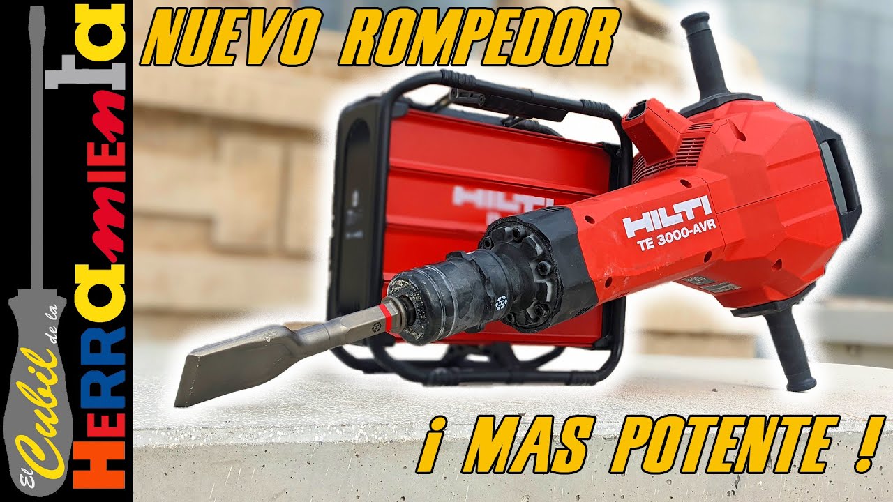NUEVO MARTILLO DEMOLEDOR HILTI TE 3000 MUCHO MAS POTENTE Y LIGERO.