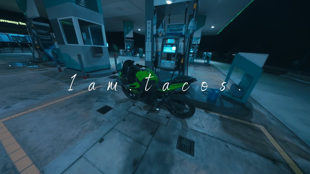 POV 1am ride to get tacos | Kawasaki Ninja 400 [4K]