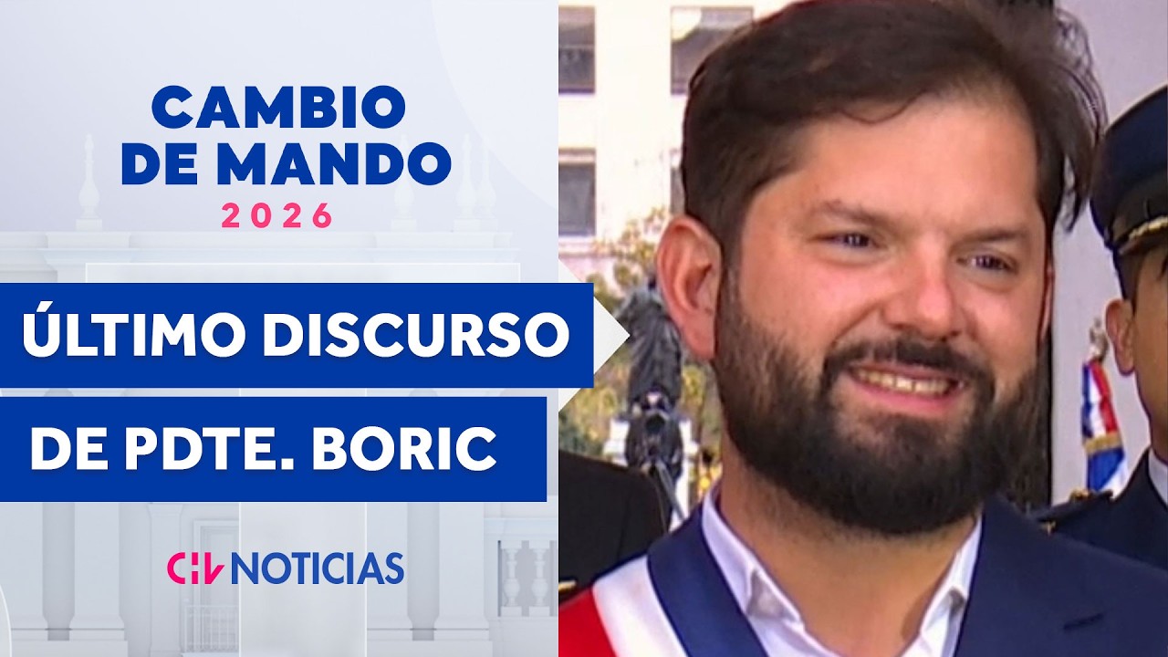 Presidente Boric da último discurso en La Moneda: 