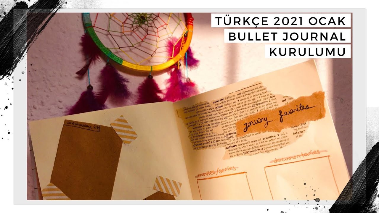 T&Uuml;RK&Ccedil;E 2021 OCAK BULLET JOURNAL KURULUM / JANUARY BULLET JOURNAL SETUP