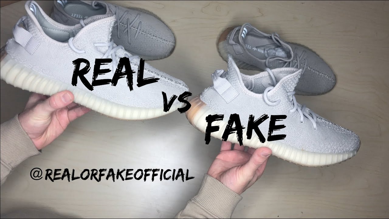 ADIDAS YEEZY 350 BOOST V2 SESAME COMPARISON REAL VS FAKE