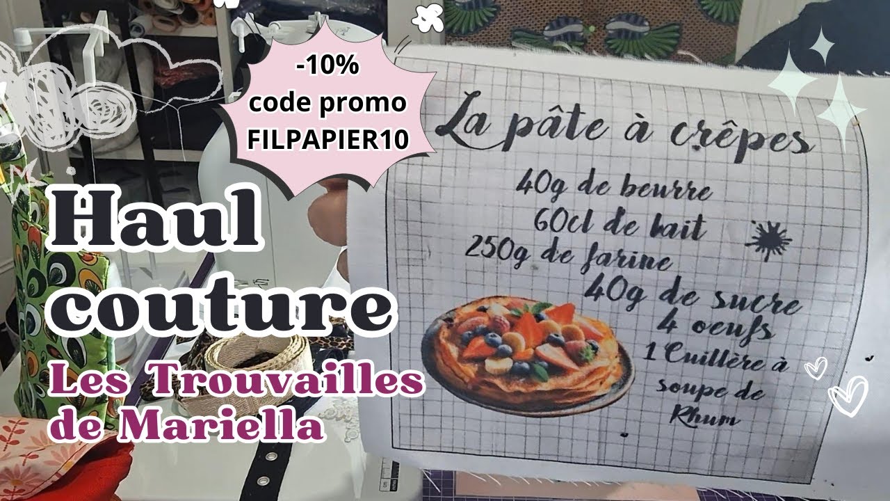 Haul Couture Les Trouvailles de Mariella 🧵 Mes Coupons & Tissus pour Projets à Venir