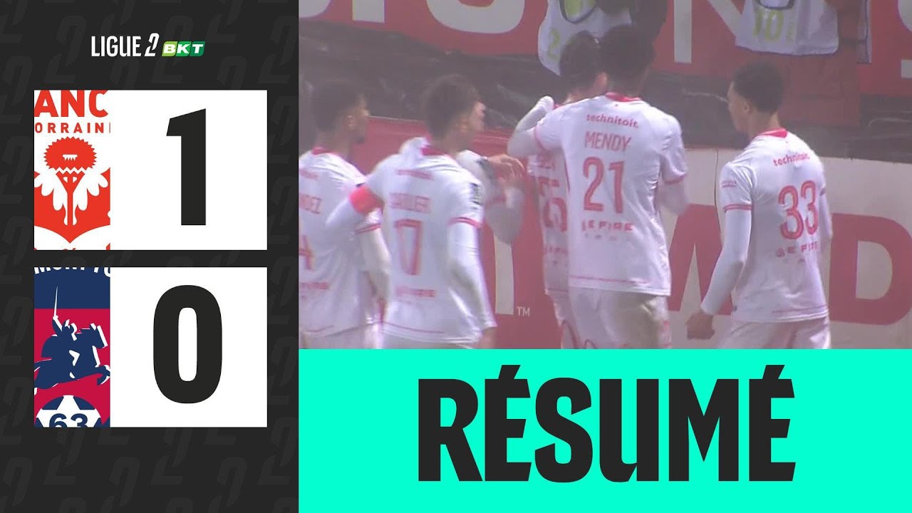 AS NANCY LORRAINE - CLERMONT FOOT 63 (1-0) - 17&egrave;me journ&eacute;e - Ligue 2 BKT 25/26