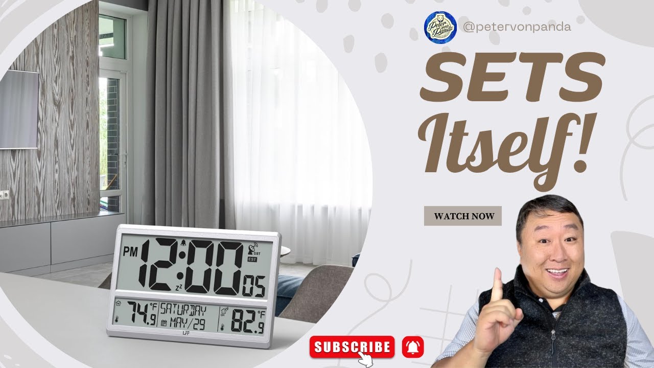 Giant Wall Clock Sets The Time By Itself