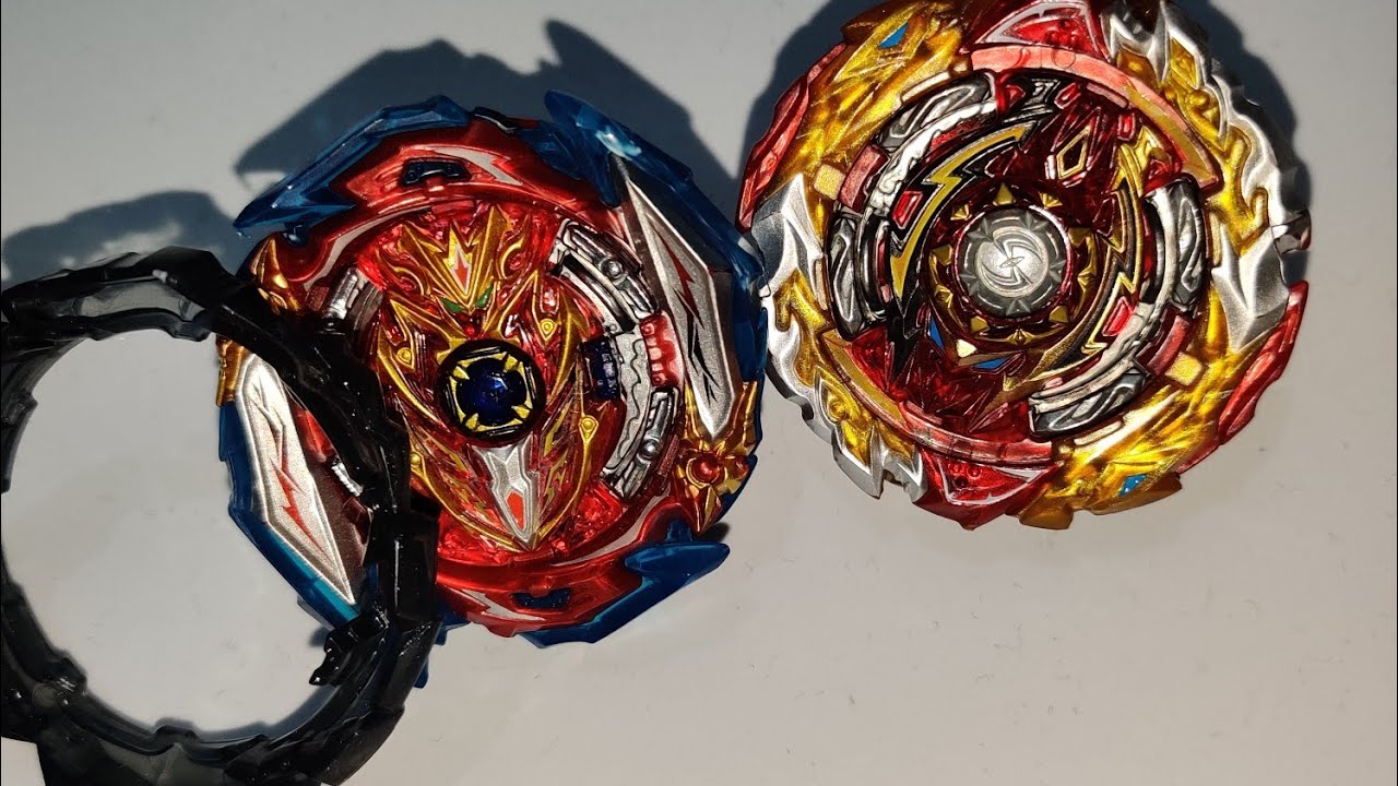 INFINITE ACHILLES Dm' 1B vs WORLD SPRIGGAN U' 2B - Beyblade Burst Sparking ベイブレードバースト超王