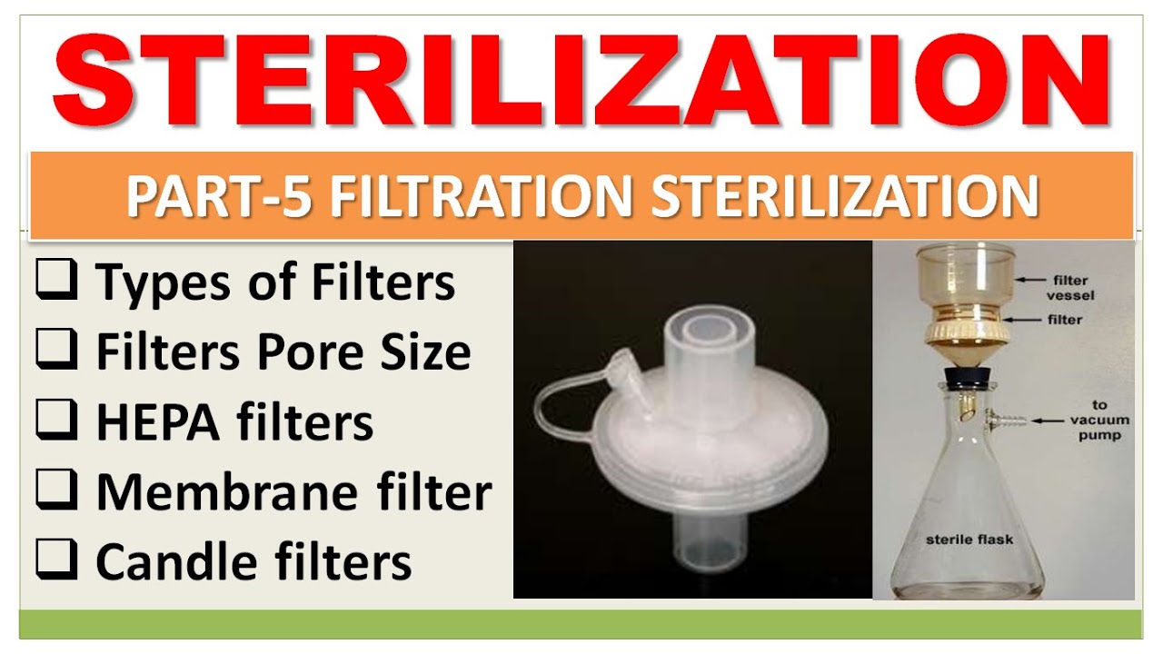 STERILIZATION | PART-5 | FILTRATION STERILIZATION | TYPES OF FILTER | MEMBRANE FILTER | HEPA FILTER