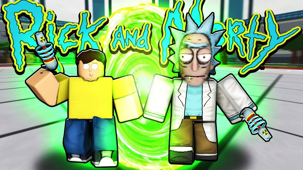 TROLLING Using RICK and MORTY MOVESETS in Heroes Battlegrounds