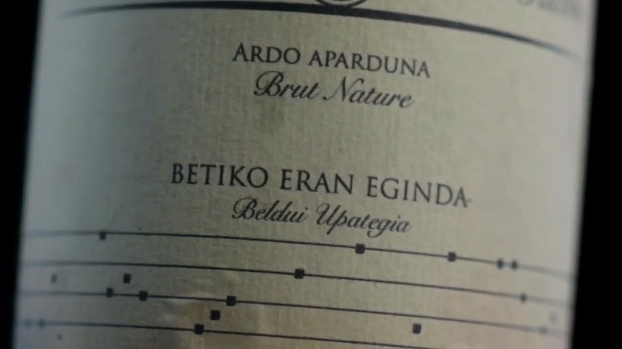 Ardo Aparduna Brut Nature by Beldui Txakolina, Araba Txakolina DO.