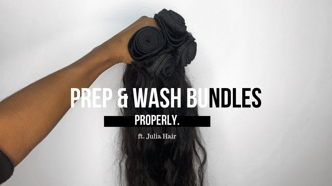 How to wash bundles properly before install | ft. Julia Hair