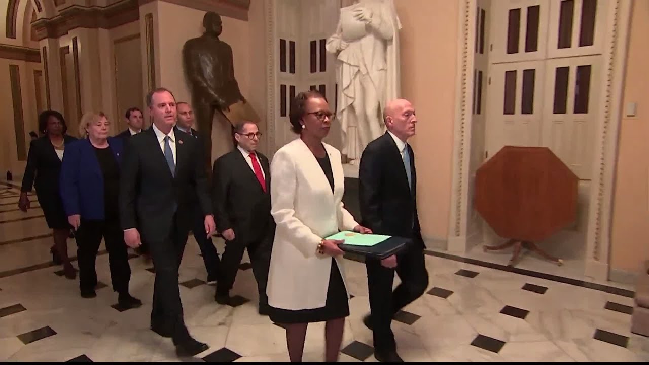 WATCH: Democrats walk articles of impeachment to the Senate | Trump's first impeachment