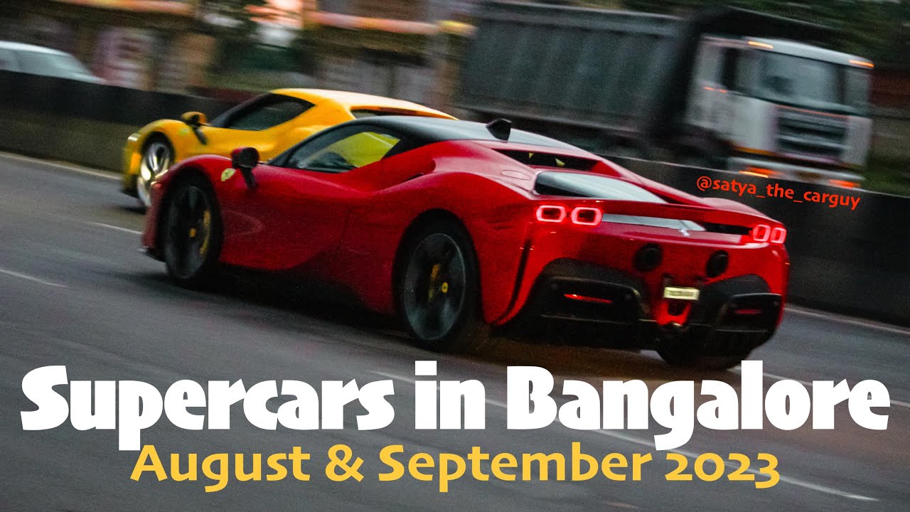 Supercars in Bangalore//Aug & Sept 2023