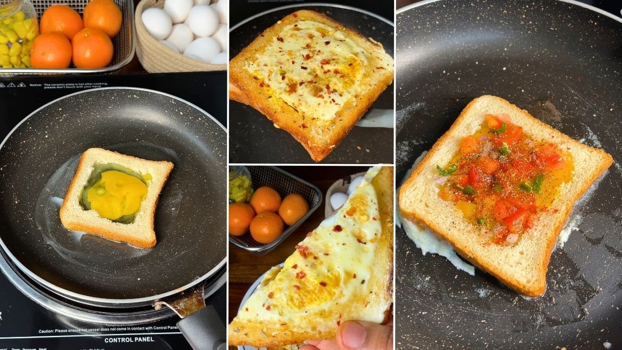 Bread and Egg recipe for breakfast l breakfast ideas with bread and cheese l Egg Recipe 