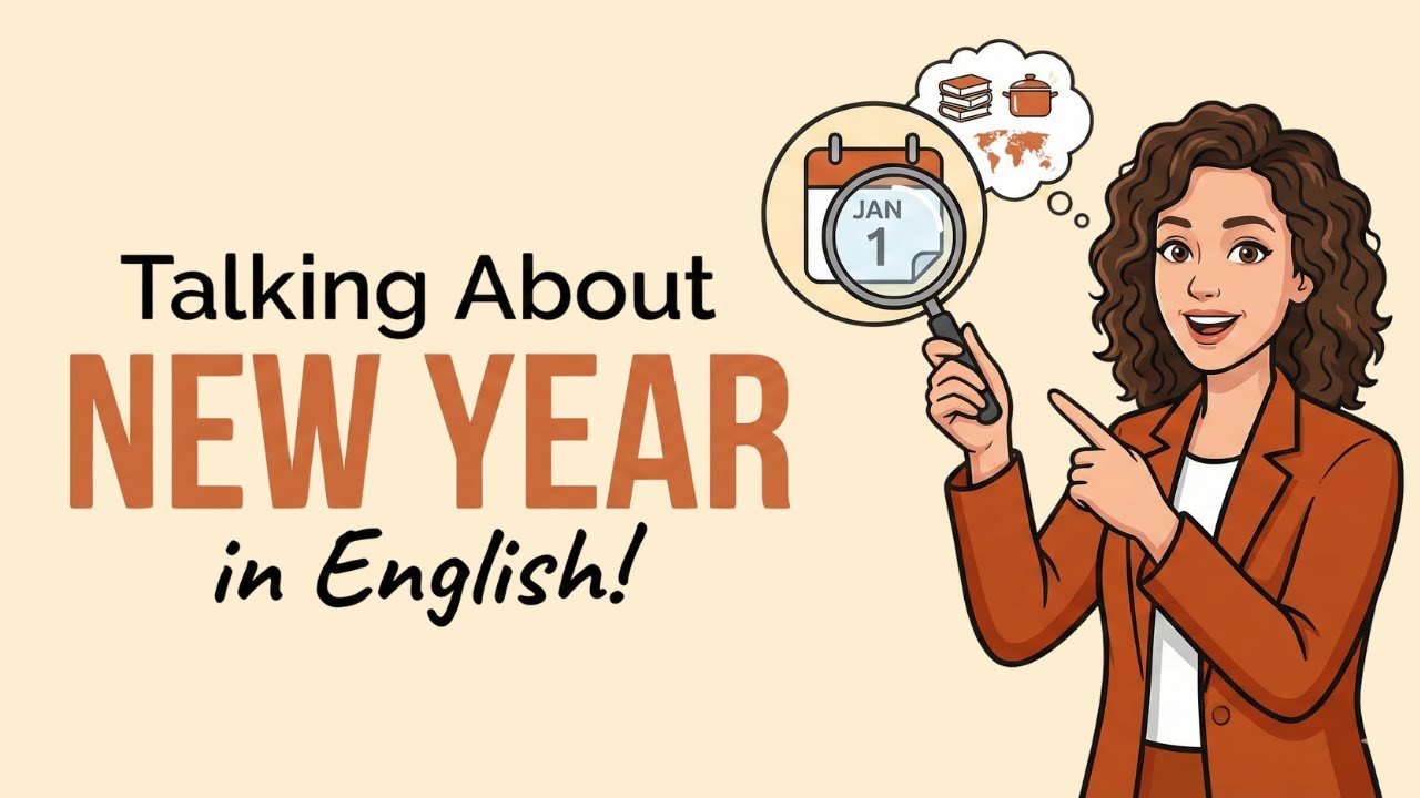 English Listening Practice: Talking About the New Year (Past vs. Future Tense)