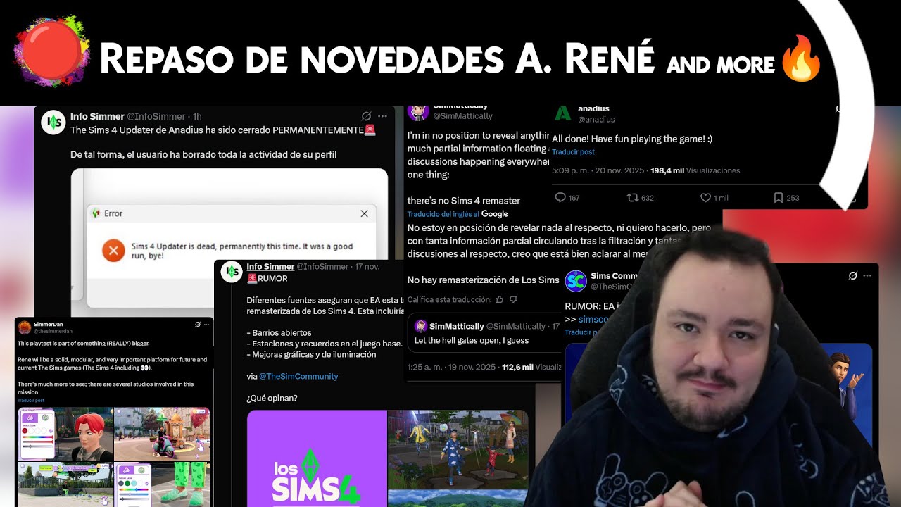 &iquest;Remaster de Los Sims 4? Toda la VERDAD + El cierre de Anadius y el caos en la comunidad 🔥