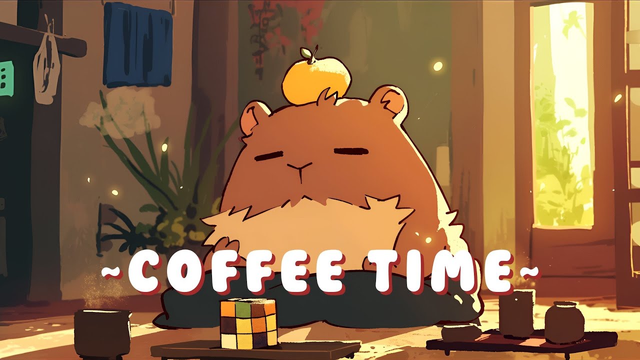 [1 Hour] Capybara Music Channel - Chill Study Music Mix ~ Peaceful Moments ~ 🎵 💫