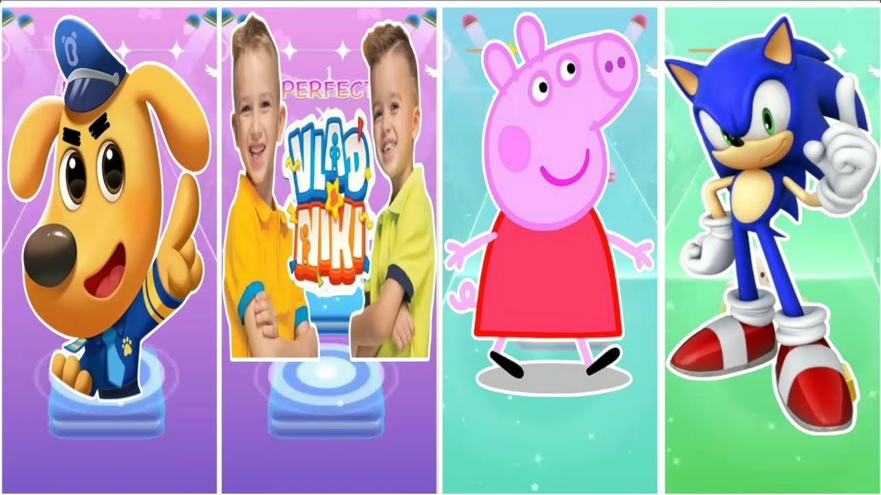 Sherif labrador vs Vlad and Niki vs Peppa pig vs Sonic