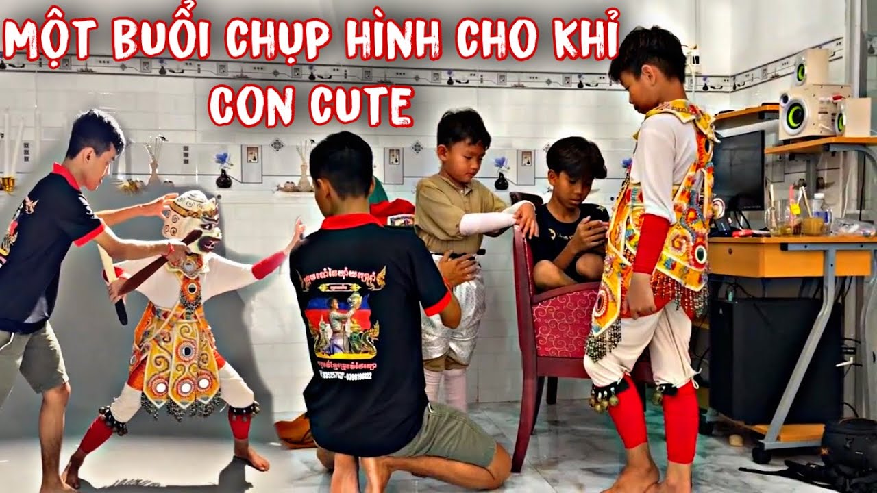 ĐMN - Một Buổi Chụp Hình Cho Khỉ Con Trong Studio Tại Cầu Kè.