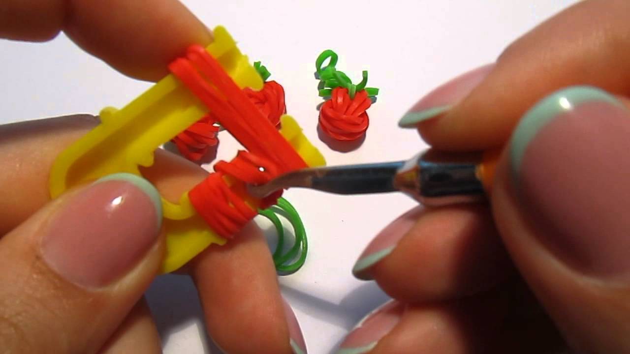 ПОМИДОР из резинок. Фигурки из резинок | TOMATO Rainbow Loom