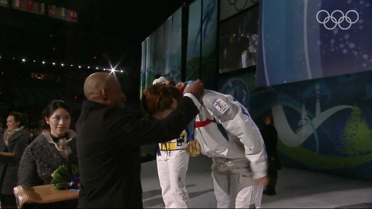 Women's 500M Speed Skating Victory Ceremony - Vancouver 2010 Winter Olympic Games