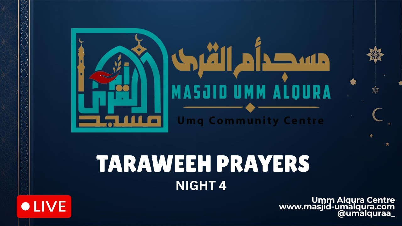 LIVE | Ramadan 1447 | Taraweeh Night 4 | 20th February 2025 | Sheikh Hassan Khalifah