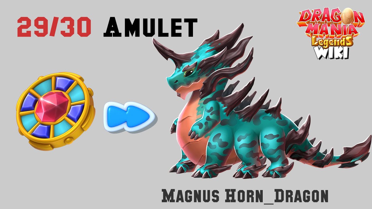 29/30 Primal Magnus Horn Dragon - Dragon Mania Legends